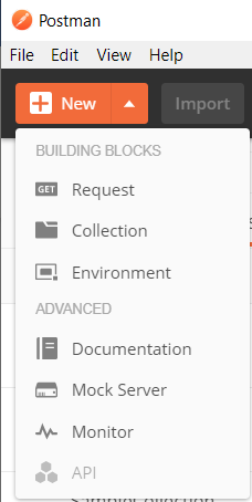 Create New Request in Postman