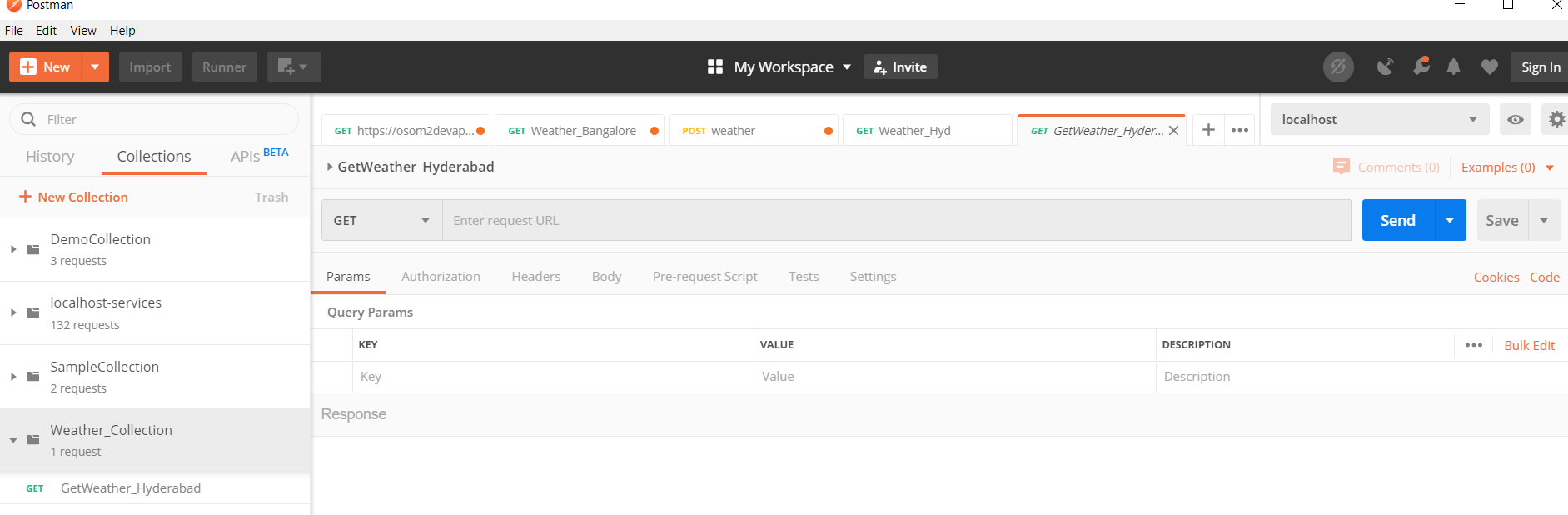 Click on Collection Name in Postman