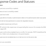 REST API - Response Codes and Statuses 
